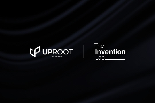 업루트컴퍼니 - 더인벤션랩 양사 로고.